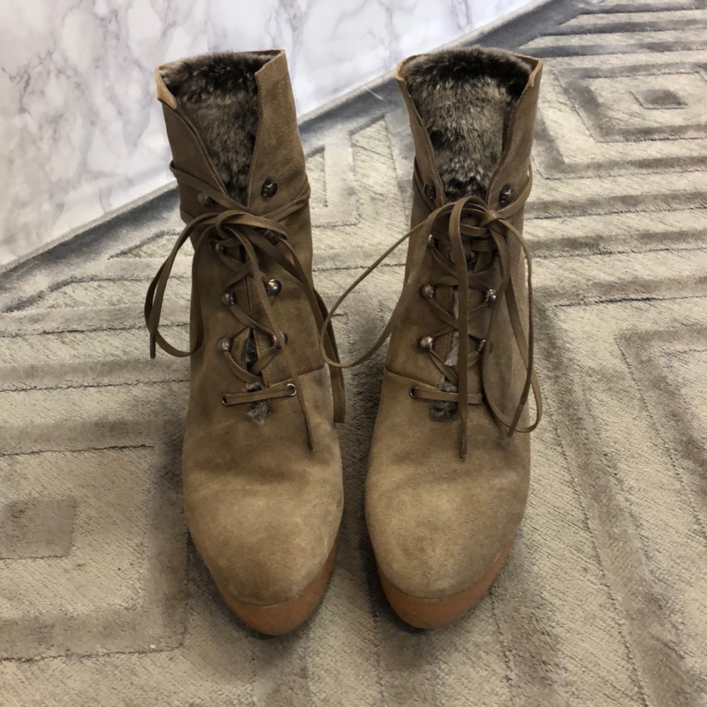 Coclico wedged lace-up boots